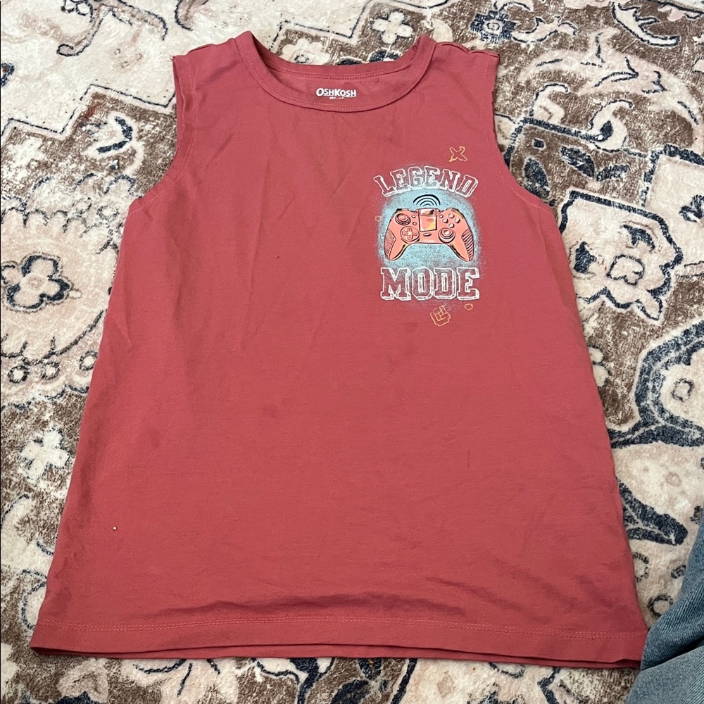 OshKosh B'gosh Kids Legend Mode Coral Tank Top